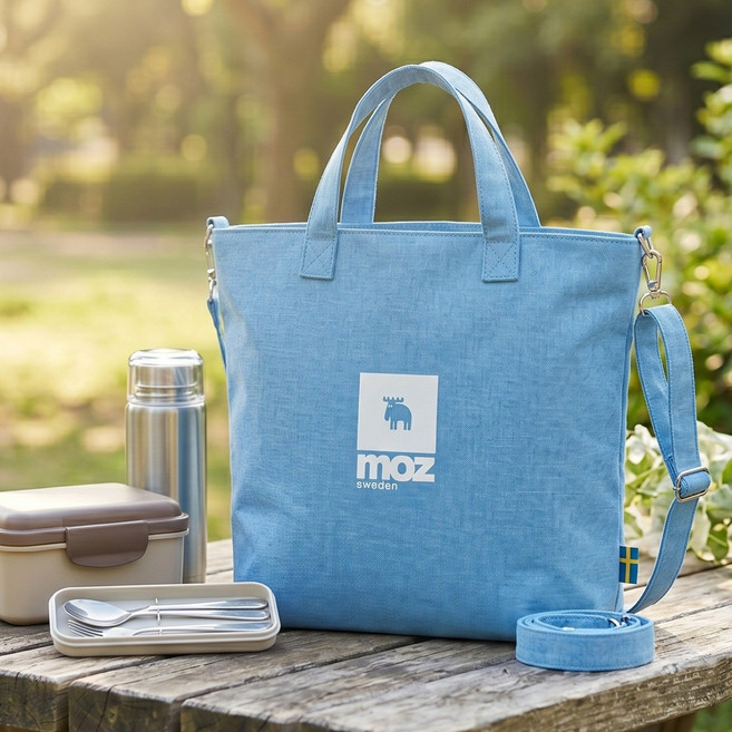 MOZ 스웨덴 데일리 캔버스 토트백