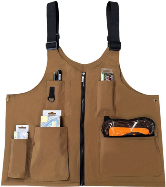 BASSKING 다용도 조끼 가방 낚시 조끼 심비오즈 남성용 아웃도어 망사 등산 작업 야상 슬림 촬영 나시 여름 캐주얼 멀티 포켓