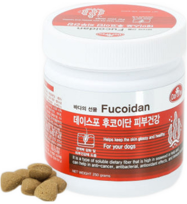 데이스포 후코이단 종합/피부/장/관절 영양제 250g, 3개