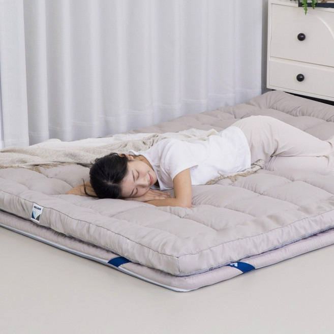 누잠 더블업 매트리스 | 듀얼 | 두 겹 구조의 안정감, 그레이(회색)