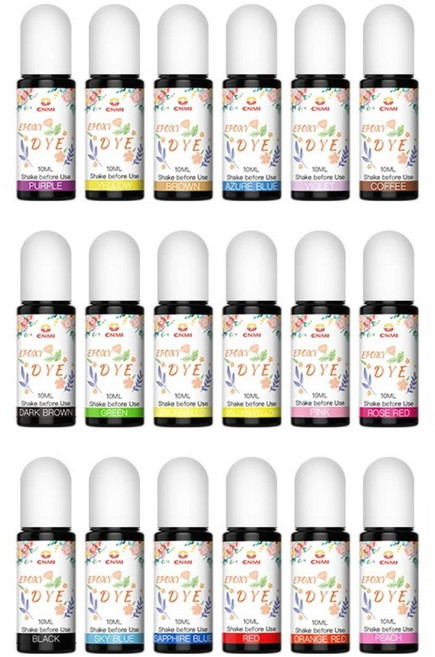 레진 조색제 27색 세트 컬러 투명 염료 10ml 레진아트 레진공예 재료, 10ml 27종세트, 믹스 컬러