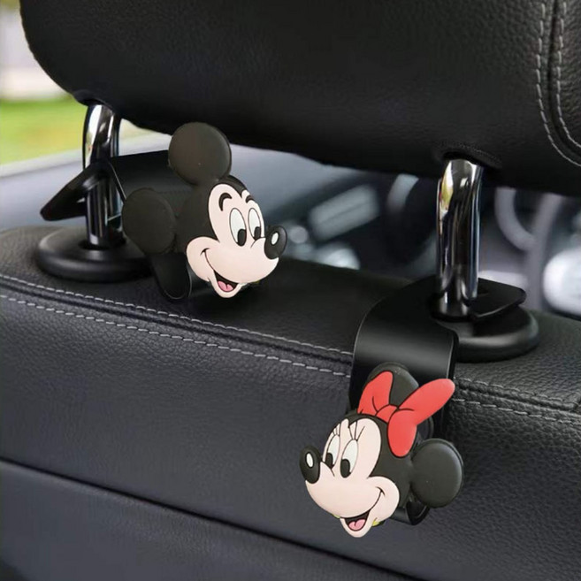 미키미니 뷰티 자동차 헤드레스트 후크 행거 옷걸이 스마트폰거치대 모자 가방걸이, 미키미니 뷰티 걸이, 1세트