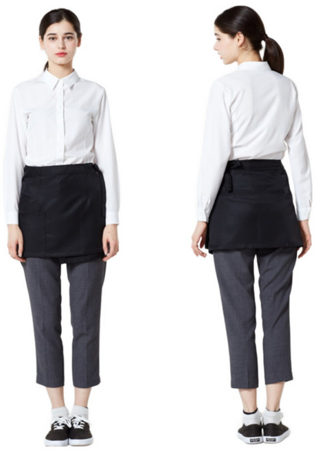 네오브릭 허리형 미니 엉덩이덮개 앞치마, 블랙, 1개