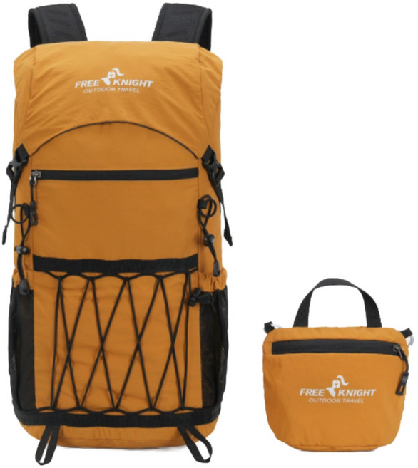 초경량 방수 등산가방 여행가방 등산배낭 백팩 30L, 라이트브라운