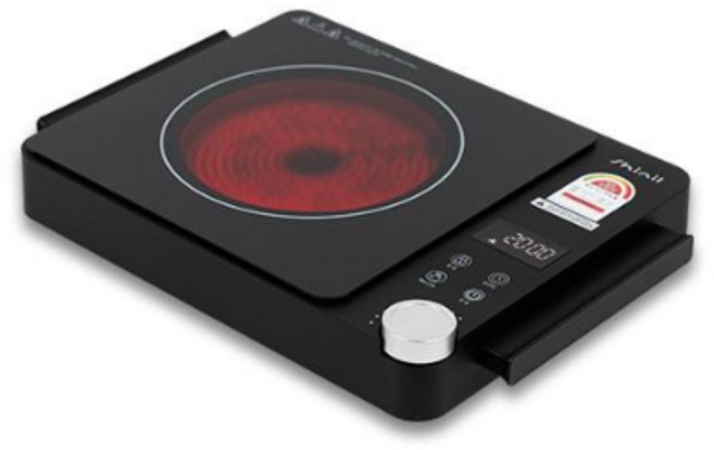 신일 1구 하이라이트 인덕션 전기레인지 2000W 고화력 다이얼식 세라믹글라스, 프리스탠딩, 대형