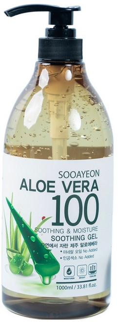 수아연 알로에베라 수딩젤, 1L, 2개