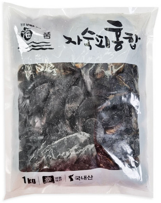 깔끔하게 손질되어 간편하고 시원한 냉동 자숙 피홍합, 10개, 1kg