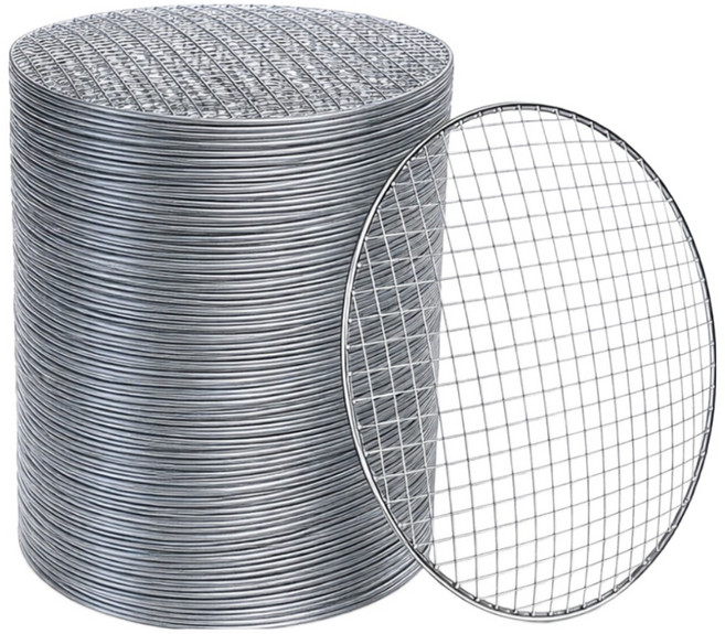 조인참숯 로스타 원형 일회용 석쇠 고기집 석쇠 바베큐 그릴 1박스, 200개, 260mm