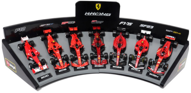 브라고 F1 모형 포뮬러레이싱 페라리 디럭스버전 1:43 7개 세트