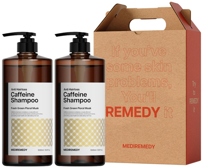 메디레머디 카페인 탈모 샴푸+샴푸 선물세트 1000ml, 1세트