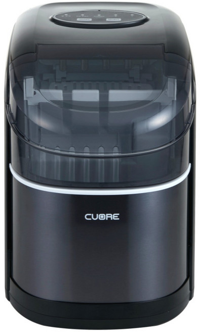 NEW 까르페 제빙기 오픈형 FULL 스텐 쿠오레 자동세척 투명 얼음 캠핑용 아이스메이커 2.2L(제빙기 전용가방 + 전용 얼음주걱 증정), CIM-S101B