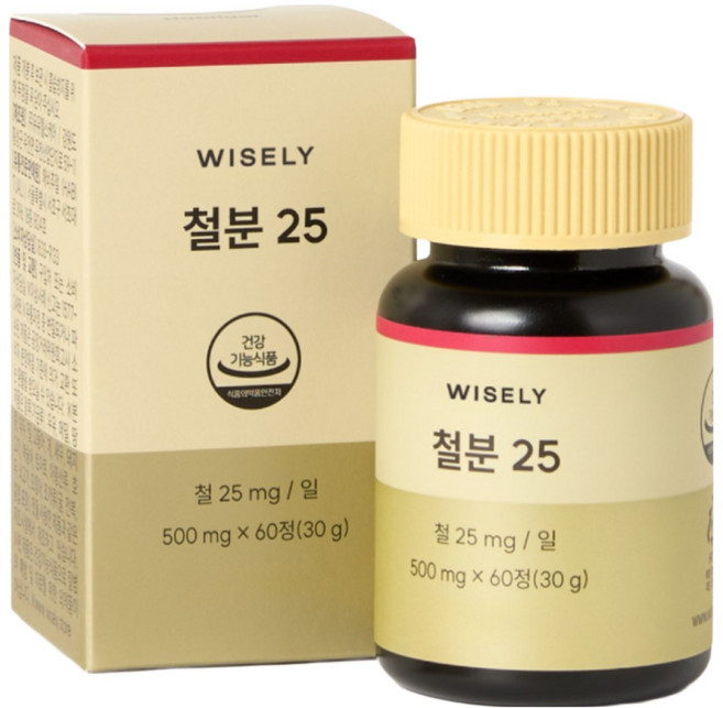 와이즐리 철분 25 (2개월분), 60정, 2세트