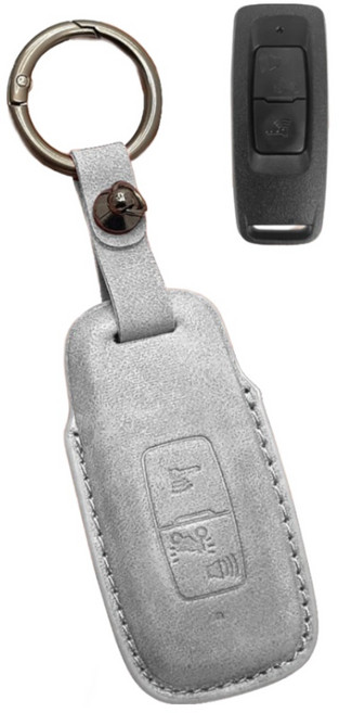 23년-26년 MOXI 혼다 포르자350 튜닝 스마트키 기스방지 가죽 케이스 커버, 1개, 다크그레이(Dark gray)