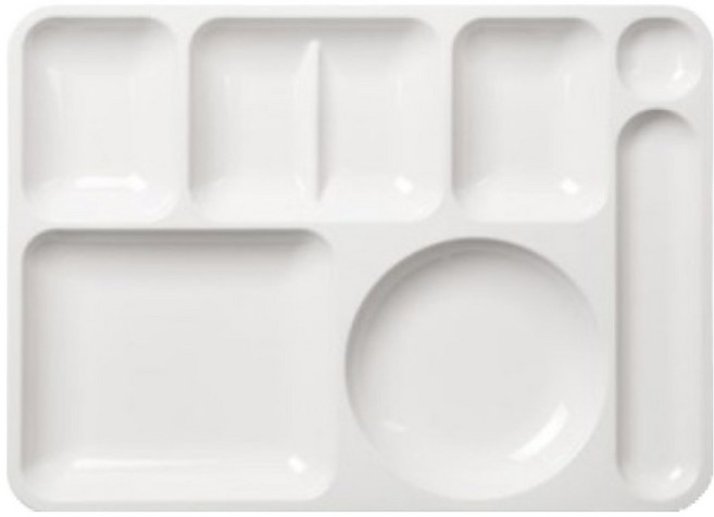 PC 식판, [A2175]PC JU-3300 흰색, 1개