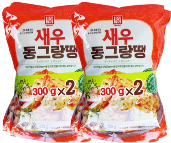 한성 새우 동그랑땡 300gx4개, 4개, 300g