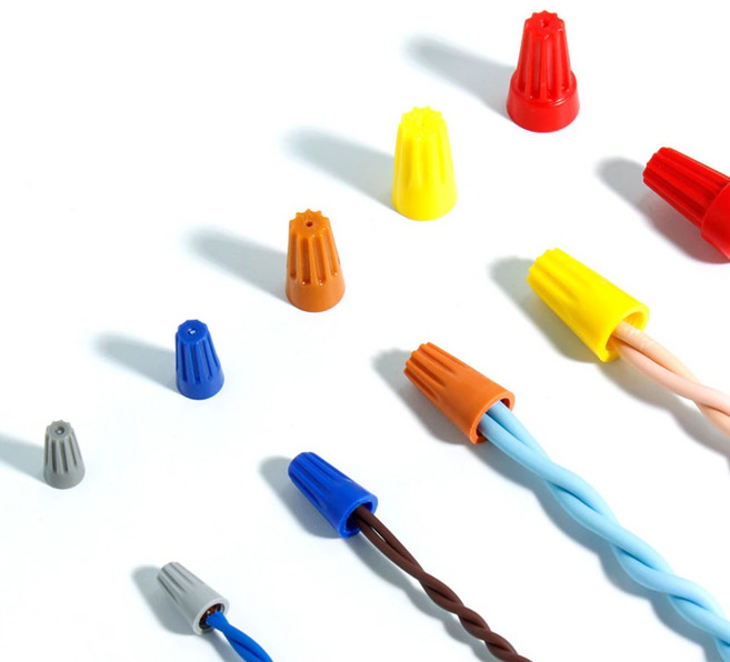 JEKYU 스크류커넥터 102pcs 모듬 엔드 앤드 와이어 절연 연결 크림프 트위스트 터미널 너트 스프링, 1개