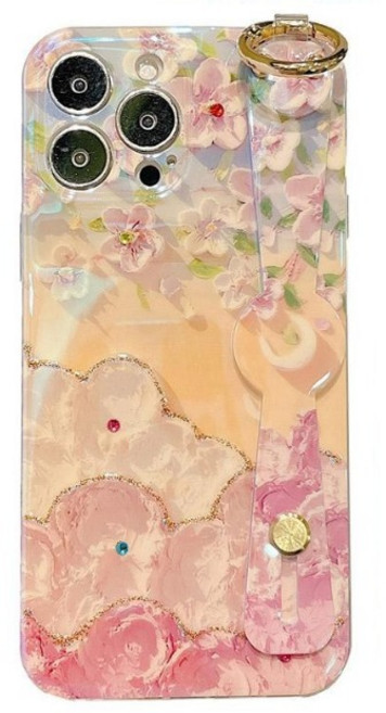 에르모사 갤럭시 S25 S25플러스 S25울트라 S25엣지 케이스 GALAXY PHONE CASE 벚꽃 핸드 스트랩 폰케이스
