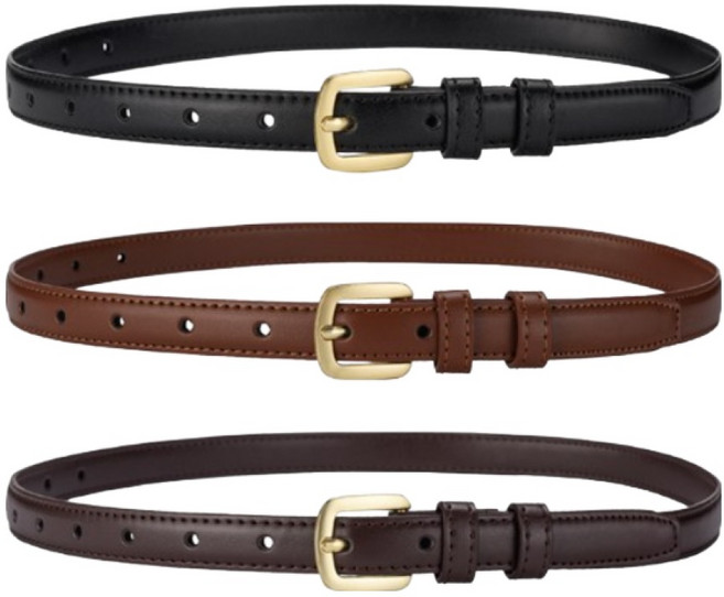 1줄/3줄 여자 벨트 심플 청바지 벨트 여자 스커트 벨트 여자