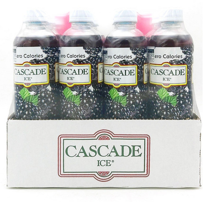 캐스케이드 스파클링 블랙베리 에이드, 509ml, 12개