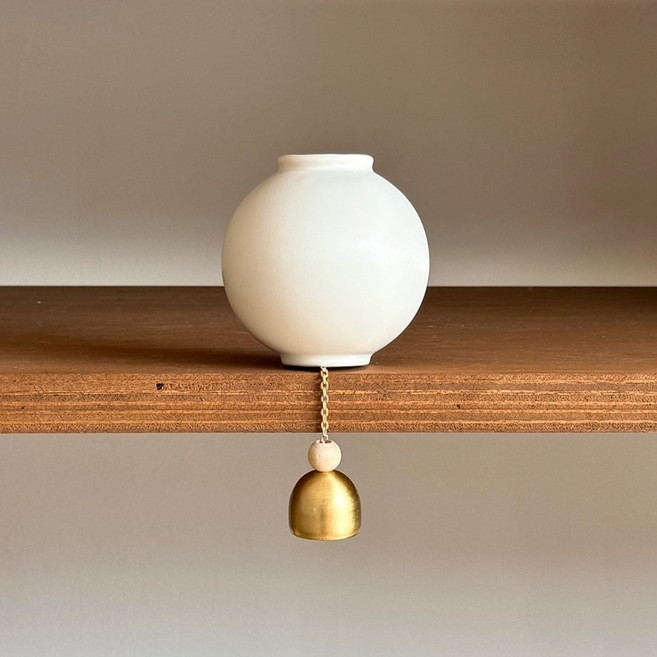 달항아리 도어벨 현관종 문종, 백자(도어벨)