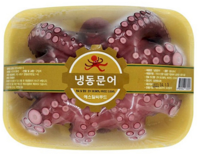 [씨기프트]냉동 자숙 통문어 900-1100g 1미 제수용 데친 문어, 1개