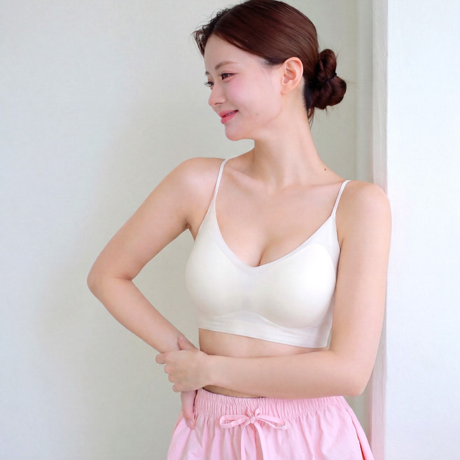 바닐레이디 에어 쿨 브라 여름 컴포트 브라렛 끈얇은 편한 여성 노와이어