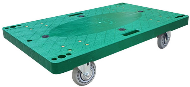 우레탄 바퀴 접이식 핸드카트, 600x400검정소형, 손잡이X 달리, 무소음인라인바퀴, 1개