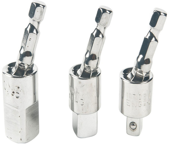 전동드라이버용 유니버셜 소켓어댑터 3종세트 복스, 세트