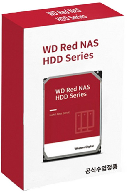 WD RED PLUS 4TB NAS HDD 하드디스크 (5 400RPM / 128MB / CMR), _WD40EFZZ