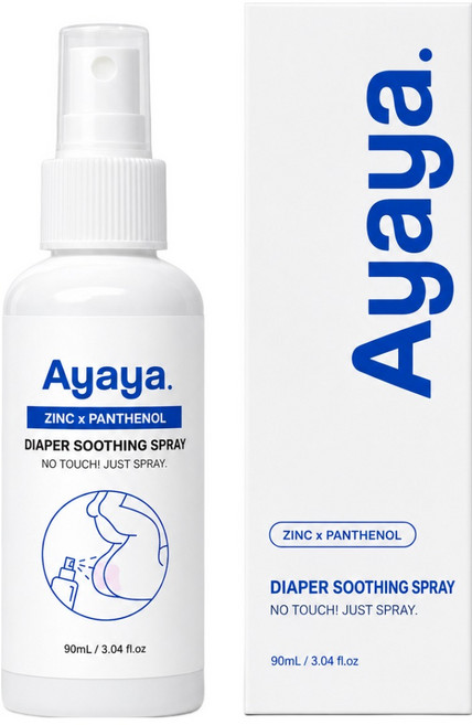 아야야 엉덩이 발진 스프레이 기저귀 크림 짓무름 땀띠 보습, 1개, 90ml