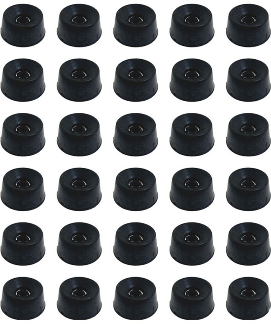 고무발 미끄럼방지 긁힘방지 원형발 바닥보호 피스고정식 가구캡, 30개