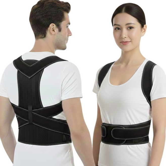 ISEGFLY 바른 자세 굽은 등 어깨 교정 밴드 자세 교정, 1개