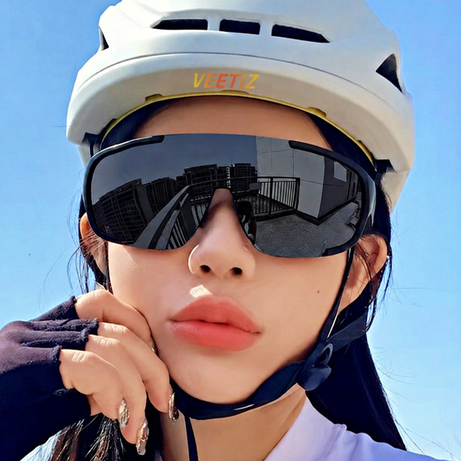 2위 - 나인언더 자전거 선글라스 고글 남성 여성 얼굴 작아보이는 등산 야구 라이딩 골프 UV400