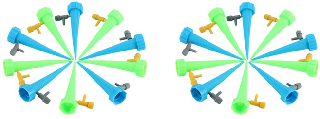 Mirsh 밸브형 화분 자동급수기, 혼합색상, 20개