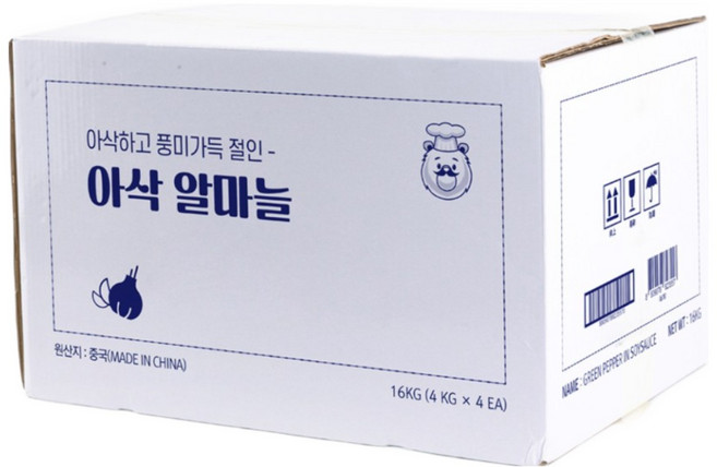 곰테이블 아삭한 알마늘 장아찌, 4개, 4kg