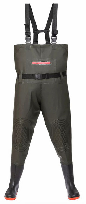 방일 다용도 방수 가슴장화 갯벌체험옷 낚시 장비 산업용 전신바지, 270, 녹색