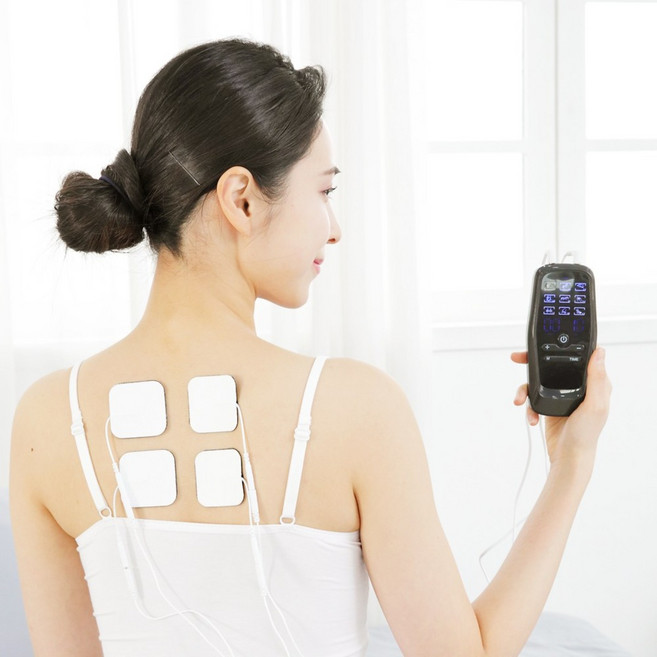 럭시스 저주파 마사지기 충전식 EMS 강도 30단계 듀얼 자극기