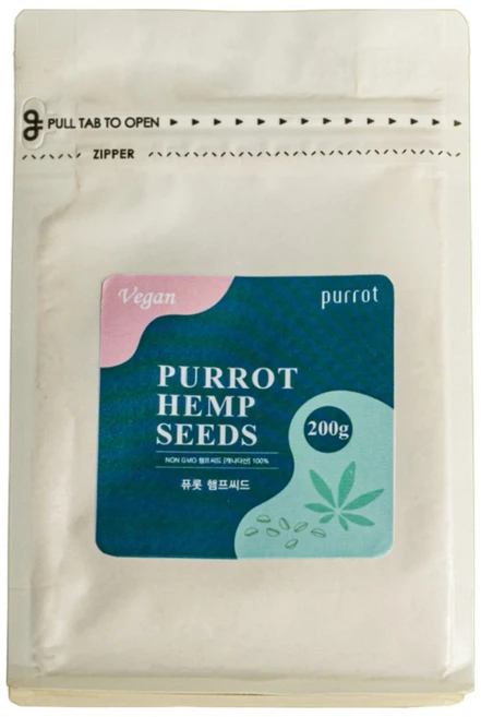 퓨롯 고소한 프리미엄 견과류 햄프씨드 200g, 1개 - 쿠팡