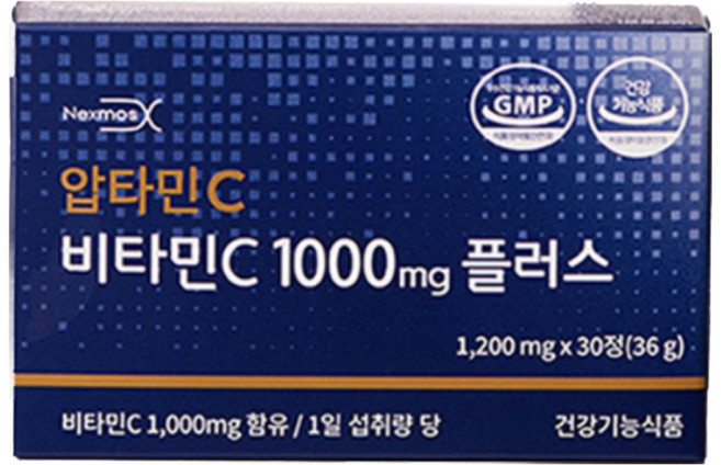 (넥스모스 공식 본사직영) 압타민C 비타민C 1000mg 플러스, 1세트, 30정