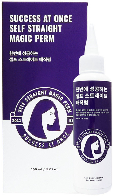 한번에 성공하는 셀프 스트레이트 매직펌, 150ml, 1개