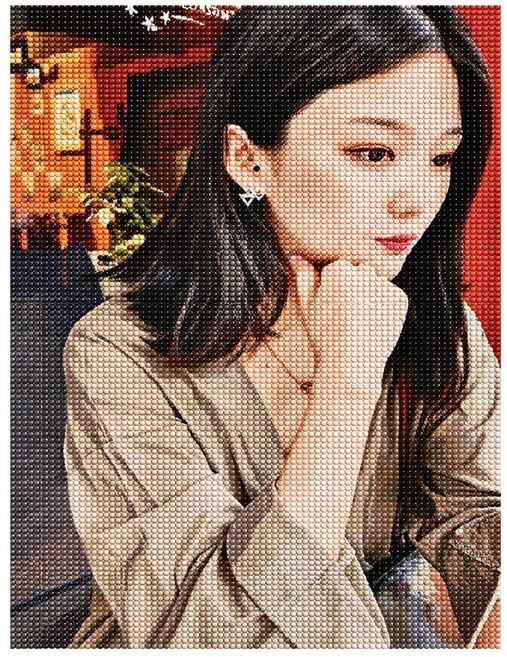 서은이네 국내제작 보석십자수 주문제작, 40x50캔버스액자형, 1세트