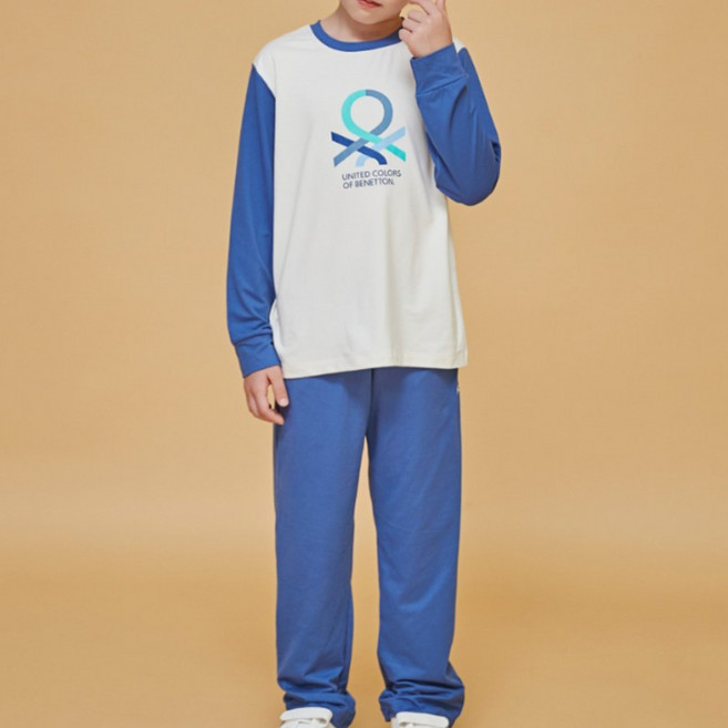 [베네통] 베네통키즈 피치 남아 원마일웨어 상하의 2종