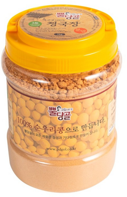 고집스런 맛 뿔당골 국산콩 청국장 분말 (가루), 1kg, 1개, 1kg