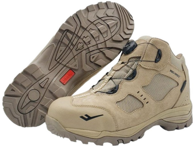 프로스펙스 가벼운 다이얼 방수 원단 안전화 발목높은 사막화 보통 작업화 EVA 쿠션 인솔