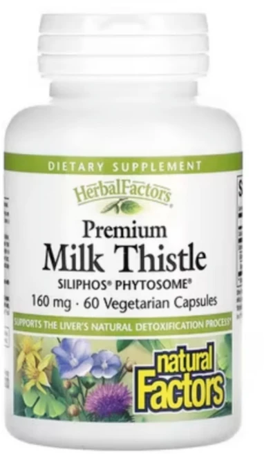 1+1 네추럴팩터스 실리포스 밀크시슬 160mg 60캡슐, 60정, 2개 - 쿠팡