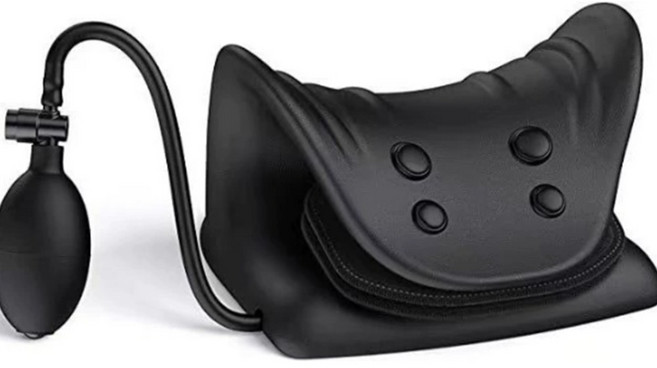 ECONEX 넥스트레처 목 스트레칭기, 블랙, 1개