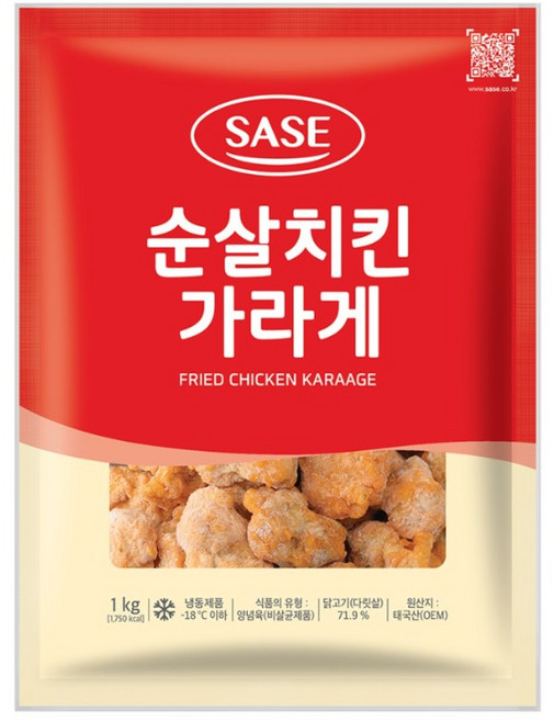 사세 순살 치킨 가라게 1kg (아이스팩 아이스박스포함가), 9개