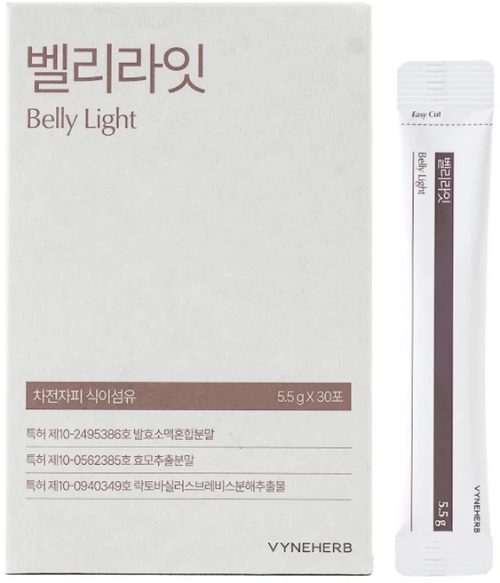 바인허브 벨리라잇 차전자피 식이섬유 쾌변 다이어트 보조제, 165g, 1박스 - 쿠팡