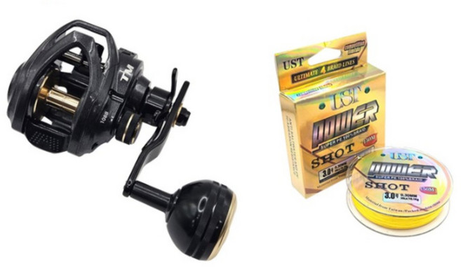 25신형 바낙스 타코 AR 베이트릴 문어릴 선상문어 참돔 108S, 타코TM-108B(우핸들) 25년형 블랙+합사