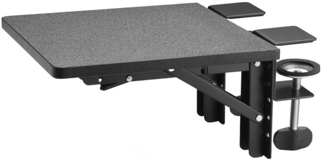 ETHU 책상 팔받침대 사무용 책상 연장 상판 손목받침대 접이식 팔걸이 거치대, Black2, 1개